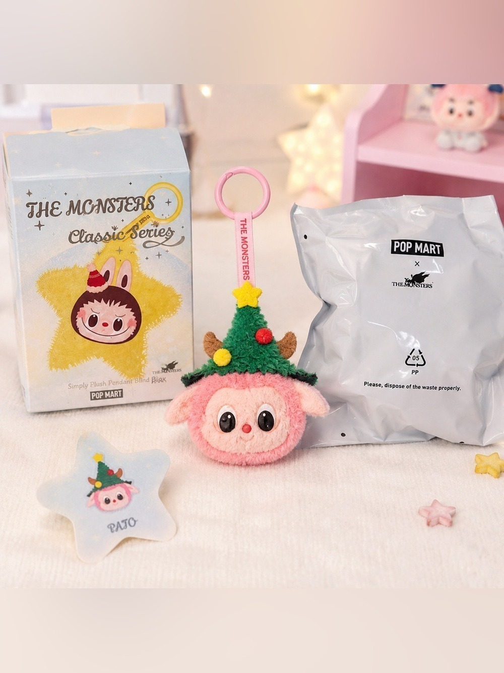 POP MART The Monsters Pato Plush Pendant Blind Box Collectible Bag Charm